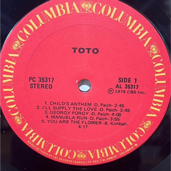 Toto Self Titled Vinyl Record
Record is in EX condition. Original Record - Picture 4 of 6